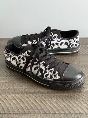 Black Kawaii Panda Sneakers Women’s Size 9